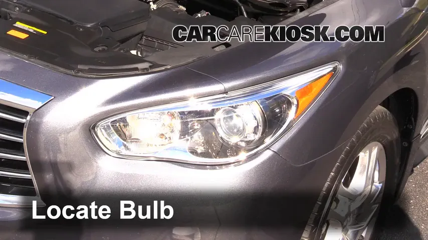 2013 Infiniti JX35 3.5L V6 Lights Highbeam (replace bulb)